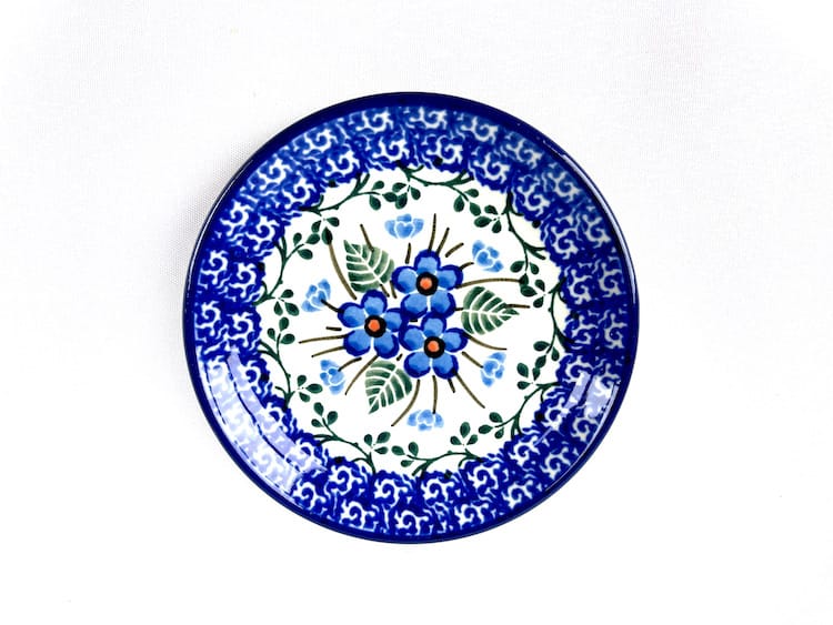 Bunzlau Theetipje 2272X - 262 (Bunzlau). Bunzlau Theetipje 2272X tea bag dish 262 Ronde schotel