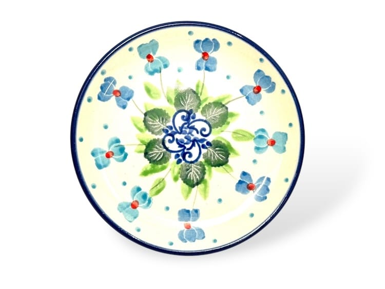 262 Bunzlau Theetipje 2668X - 262 (Bunzlau). 262 Bunzlau Theetipje 2668Xtea bag dish  Ronde schotel
