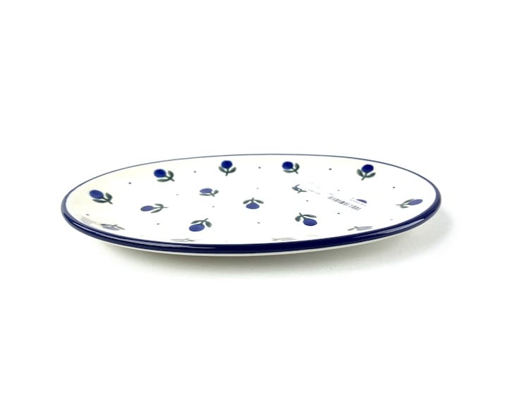 301 Bunzlau Serveer Schaaltje 135X Blue Berry - 301 (Bunzlau). 301 Bunzlau Serveer Schaaltje 135X Blue Berry Onderbordje voor een roomstel of voor een mok met een koekje