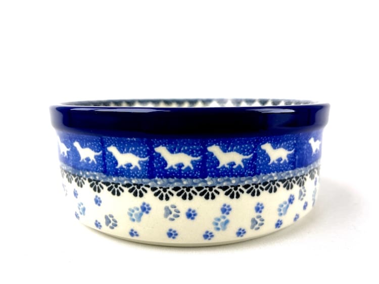 364 Bunzlau Rond Schaal 2151X - 364 (Bunzlau). 364 Bunzlau Rond Schaal 2151X Schaaltje/ waterbakje voor de hond.