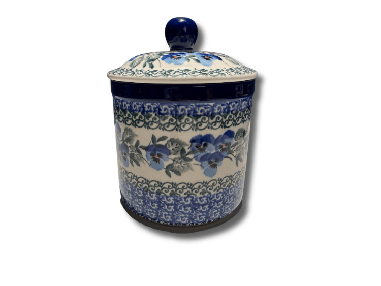 407 Bunzlau Voorraadpot 2273X 600 ml - 407 (Bunzlau). 407 Bunzlau Voorraadpot 2273X 600 ml Mooie pot voor watten etc Maar ook leuk als snoepjespot.