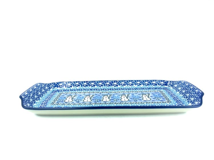 5cm U1634 - 410 (Bunzlau). 410 Bunzlau rechthoekige Serveerschaal 32x14