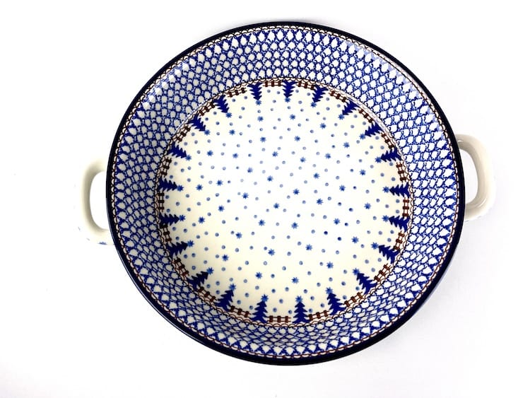420 Bunzlau Ronde schaal met open handvaten 339X 26 cm - 420 (Bunzlau). 420 Bunzlau Ronde schaal met open handvaten 339X 26 cm Groot formaat ovenschaal