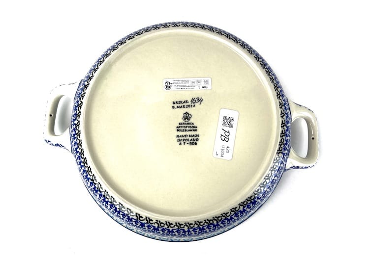 deze schaal pak je gemakkelijk uit de oven Diameter 26 cm.
