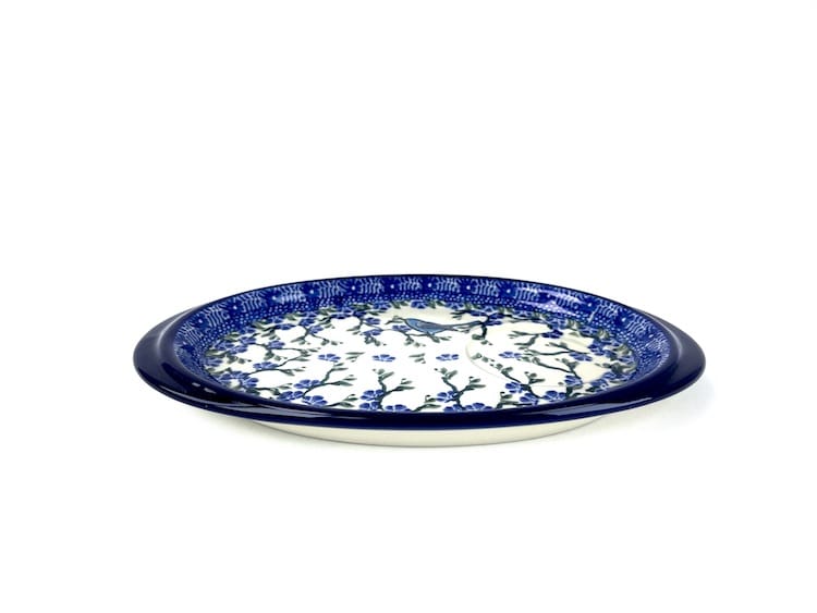 469 Bunzlau Serveer Schaaltje 1935X - 469 (Bunzlau). 469 Bunzlau Serveer Schaaltje 1935X Onderbordje voor een roomstel of voor een mok met een koekje  met een ronde uitsparing Leuk te combineren.