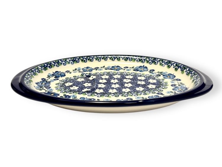 469 Bunzlau Serveer Schaaltje 2251X - 469 (Bunzlau). 469 Bunzlau Serveer Schaaltje 2251X Onderbordje voor een roomstel of voor een mok met een koekje&nbsp; met een ronde uitsparing.