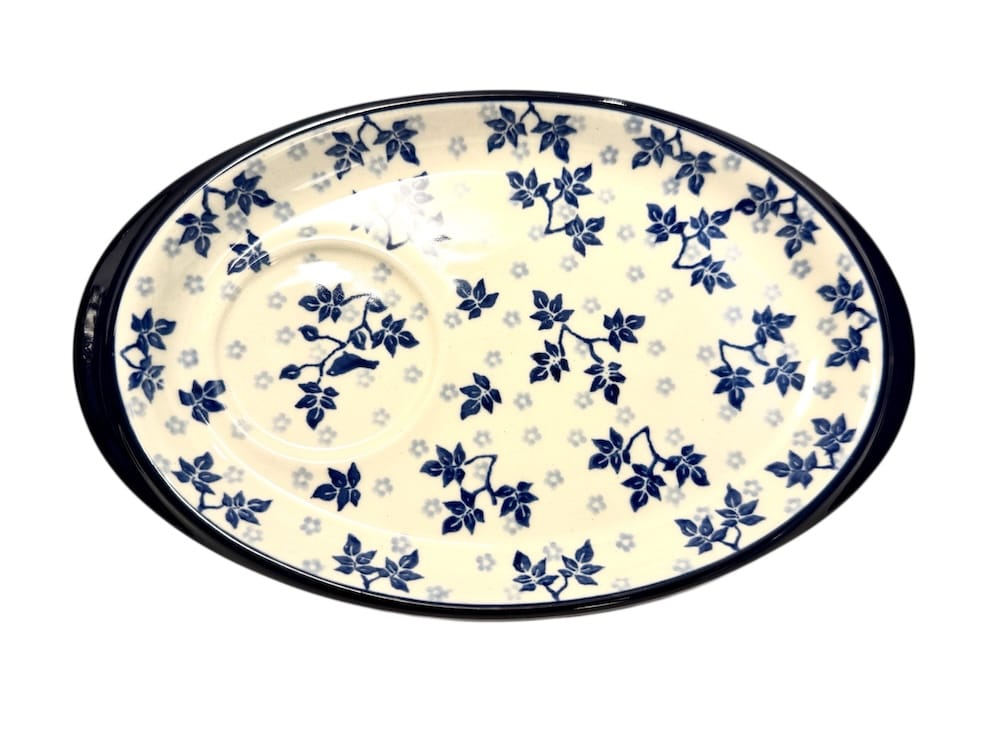 469 Bunzlau Serveer Schaaltje 3206X - 469 (Bunzlau). 469 Bunzlau Serveer Schaaltje 3206X Onderbordje voor een roomstel of voor een mok met een koekje  met een ronde uitsparing Leuk te combineren.