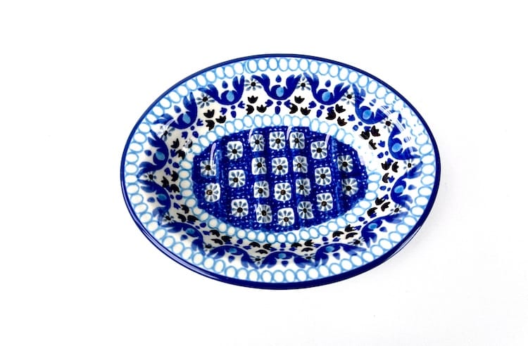 510 Bunzlau Zeepschaaltje 1026X - 510 (Bunzlau). 510 Bunzlau Zeepschaaltje 1026X  Mooi Zeepbakje met  gaatjes onderin.