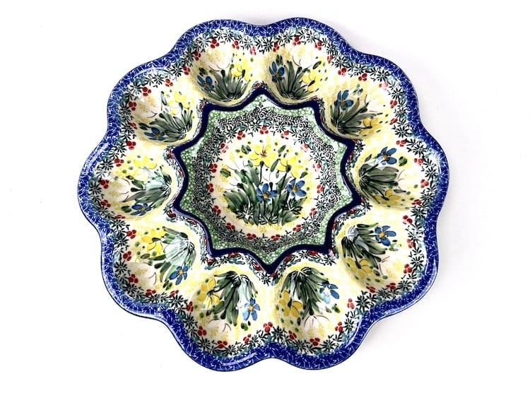 10-vaks Eierschaal U5131 - 718 (Bunzlau). 10-vaks Eierschaal U5131 Mooie ronde eierschaal voor 10 eieren of tapas Eerste kwaliteit Unikat.