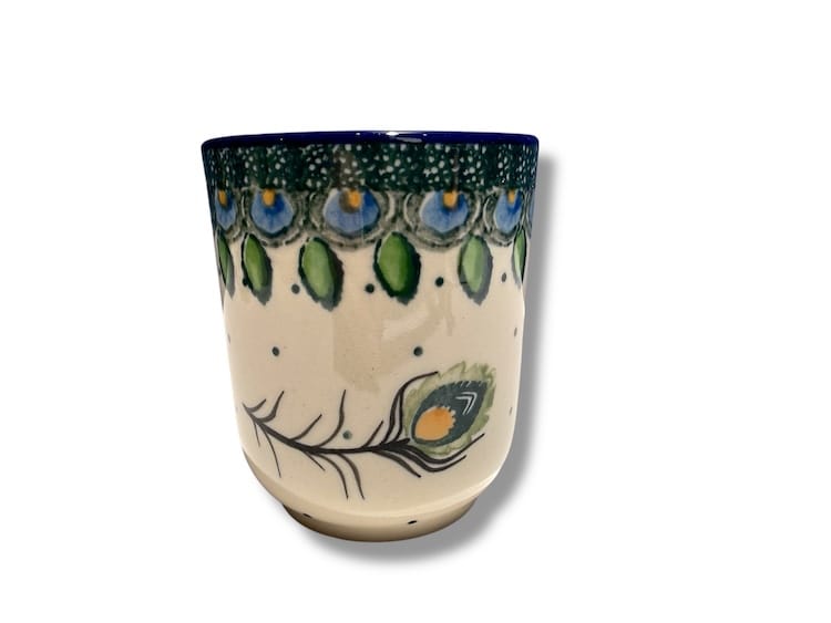 728 Bunzlau Mok zonder oor 2218X 140 ml - 728 (Bunzlau). Bunzlau Mok zonder oor 2218X 140 ml Tumbler Deze tumbler mok kan gebruikt worden als koffiemokje  of (lepel) vaasje.
