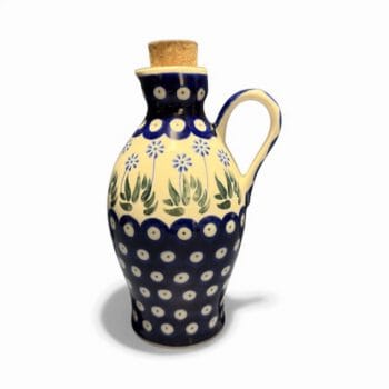 B85 Bunzlau Olieflesje 377E - B85 (Bunzlau). Bunzlau Olieflesje 377E Leuk oliekruikje Handig voor de olie / vinaigrette Staat zo mooi op tafel.