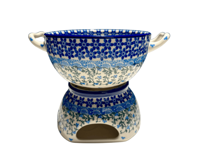 D03 Bunzlau Fondueset  1821X - D03 (Bunzlau). D03 Bunzlau Fondueset &nbsp;1821X Prachtige set.