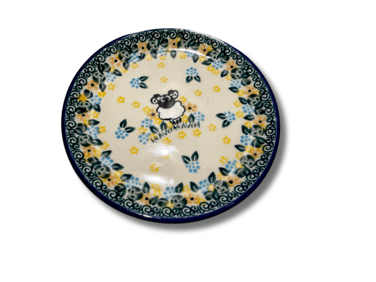 D21   Bunzlau Cake - Amuse bordje 3350X - D21 (Bunzlau). D21 &nbsp; Bunzlau Cake - Amuse bordje 3350X met een schattig schaapje Fijn maatje voor cake of andere lekkere hapjes.