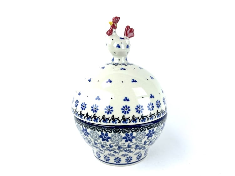D65 Bunzlau Kip bewaarschaaltje 1829X - D65 (Bunzlau).  D65 Bunzlau Kip bewaarschaaltje 1829X Bewaar - snoepjes - koekjes schaaltje Handig bewaarschaaltje o.