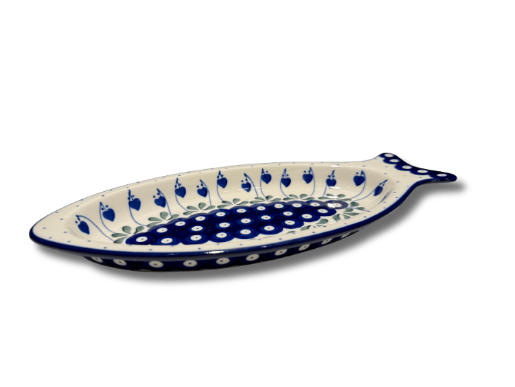 5cm 377OX - D74 (Bunzlau). D74 Bunzlau ovale Serveerschaal 30x14