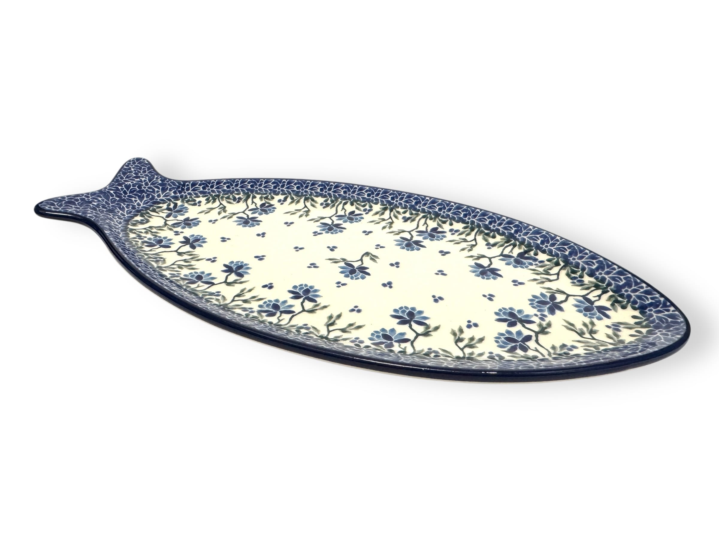 E19 Bunzlau middel groot Visbord 30x14cm 2415X - Afbeelding 2