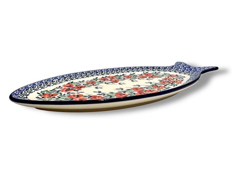 E19 Bunzlau middel groot Visbord 30x14cm 2537X - Afbeelding 2