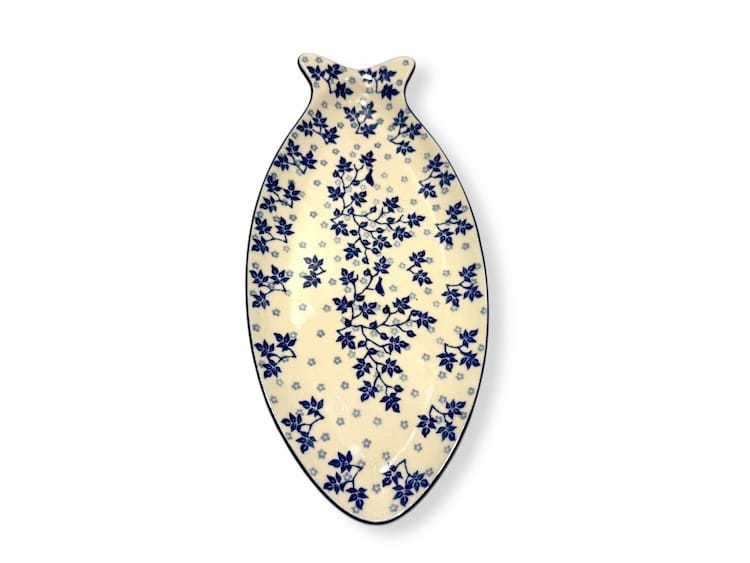 E19 Bunzlau middel groot Visbord 30x14cm 3206X - E19 (Bunzlau). E19 Bunzlau middel groot Visbord 30x14cm 3206X Mooi bordje om forel/ stukje zalm op te serveren en leuk voor vishapjes nieuw model laag visbord.