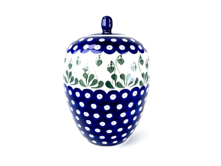 G08 Bunzlau Gemberpot met knop 377PX - G08 (Bunzlau). G08 Bunzlau Gemberpot met knop 377PX.